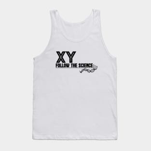 XY Male Chromosome Shirt - Black Letter Tank Top